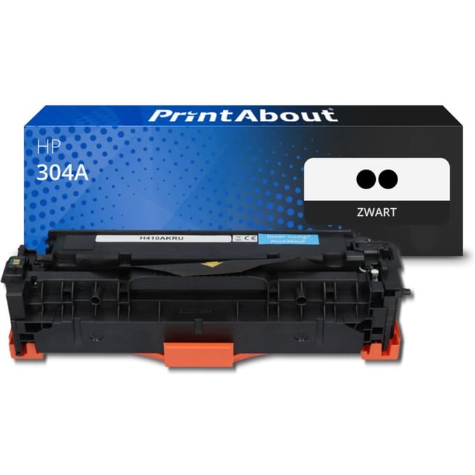 PrintAbout - Alternatief voor de PrintAbout - CC530AD (nr 304A) / Zwart / 2 Pack