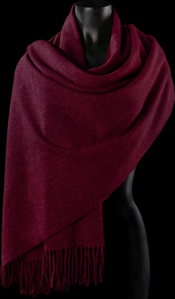 Comunque... - Sjaal - Wol - Langwerpig - rood