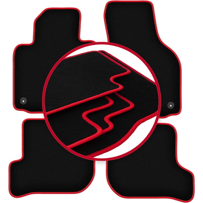 CARLUX-RED automatten voor: Volkswagen Scirocco III coupé (2008-2017)