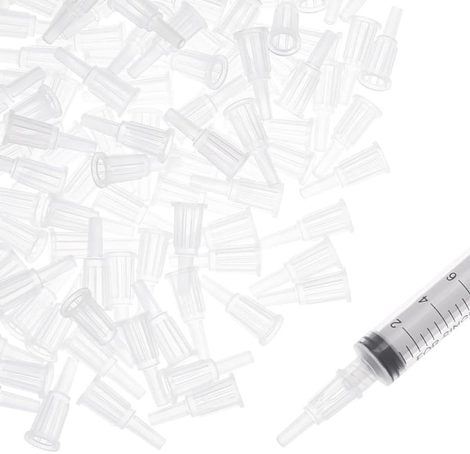 Dailygoods - 100 Stuks Spuit Tip Adapters voor Precisie en Gemak in Gebruik