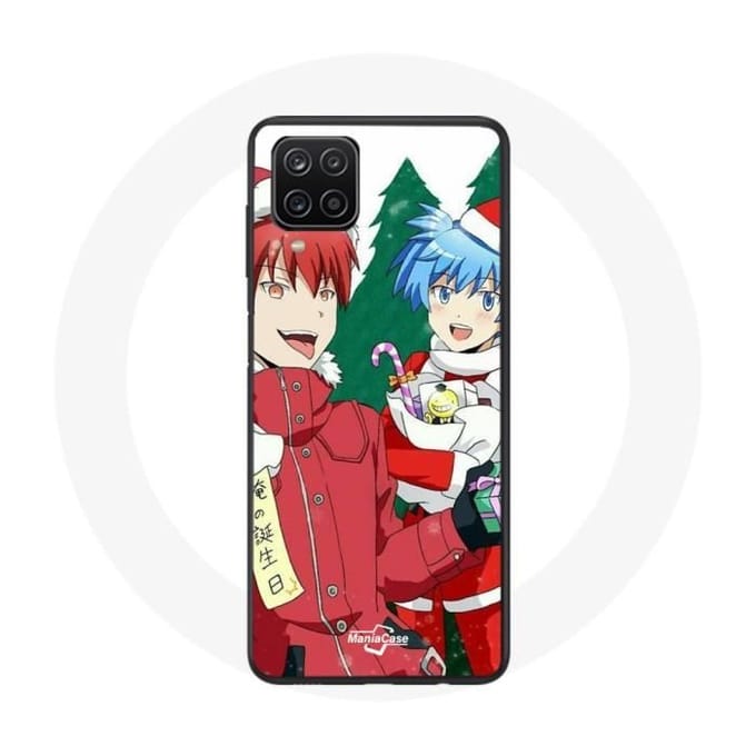 Coque pour Samsung Galaxy A12 Karma et Nagisa Assassination Classroom Anime Christmas day