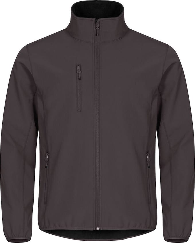 Clique Softshell jas Classic - Donkergrijs - Maat L