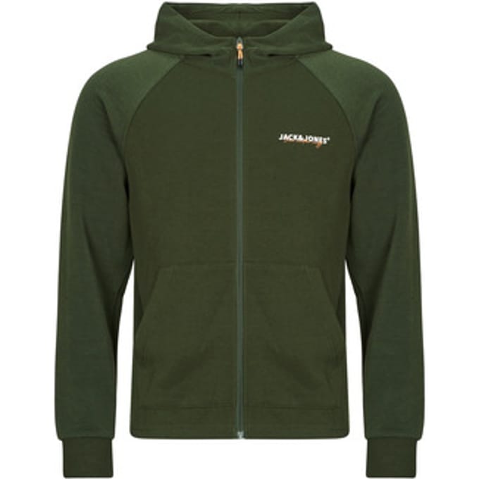 Regular fit sweatjack met logoprint, model 'Thatcher'