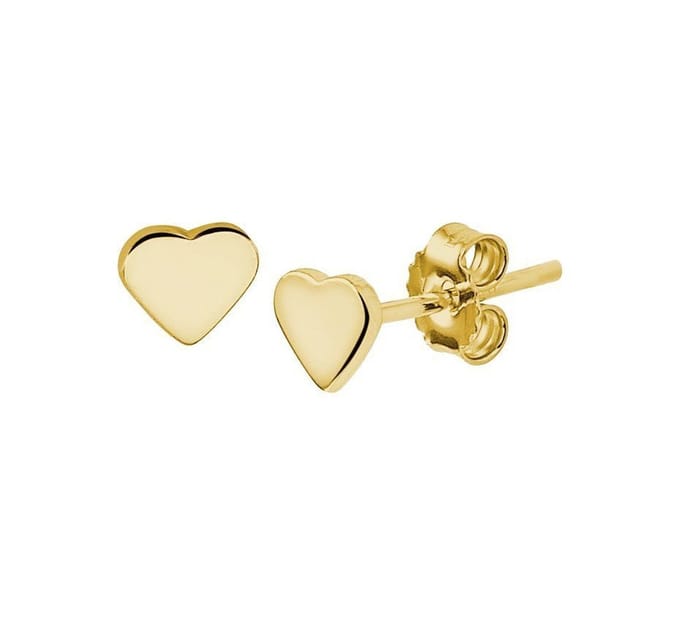 Zilver Verguld Oorknoppen hart 2100994