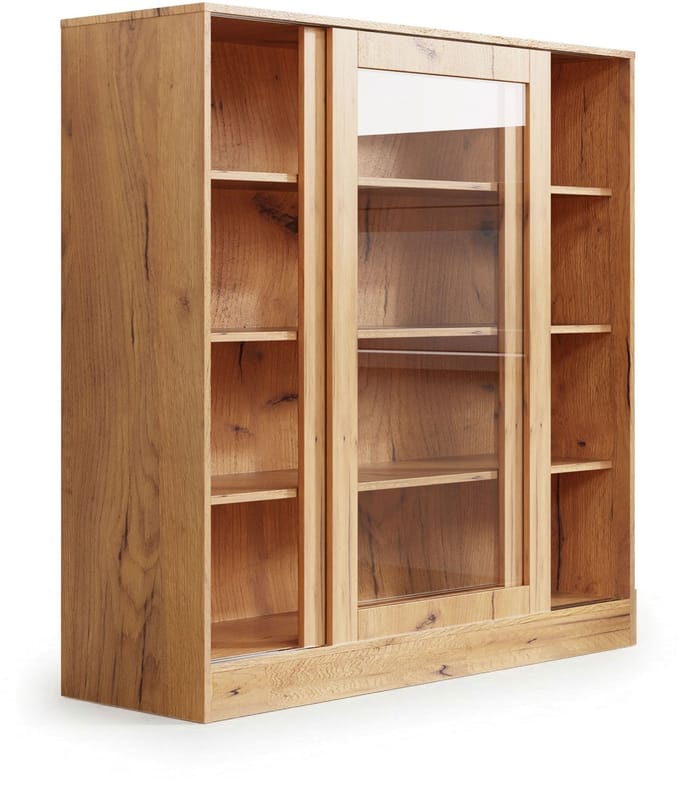 VDD Home - Vitrinekast met glas - Buffetkast - 120 x 120 x 37 - Hout