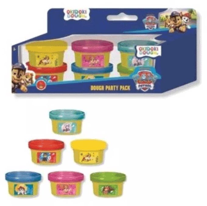 Paw Patrol Okidoki Dough Partypack 6X