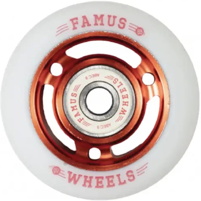 Set van 4 rollerwielen Famus Wheels 88A