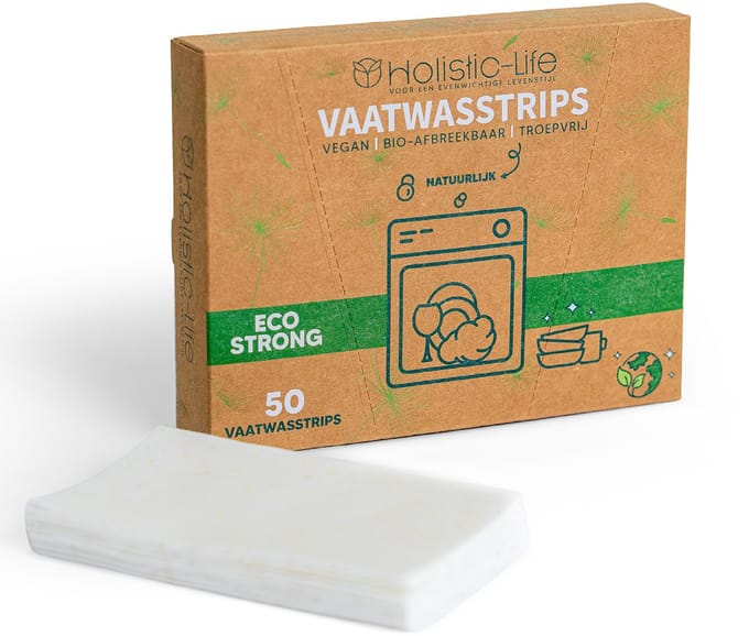 Holistic-Life Vaatwasstrips All in One – 50 Wasbeurten – Vaatwasmiddel Citroen