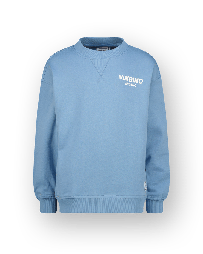 Vingino Boys Crewneck Basic Sweater Dusk Blue Taglia: 8 | Maglioni Outlet | kids | Blu