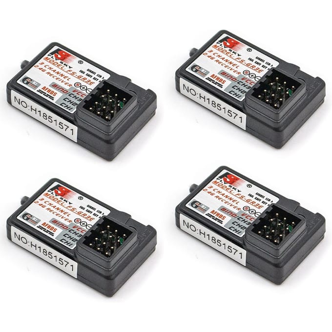 4PCS Flysky FS-GR3E AFHDS 2.4G 3CH Ontvanger voor FS-GT2 FS-GT2B FS-GT3B FS-GT3C FZ-IT4S RC Auto Boot 4pcs