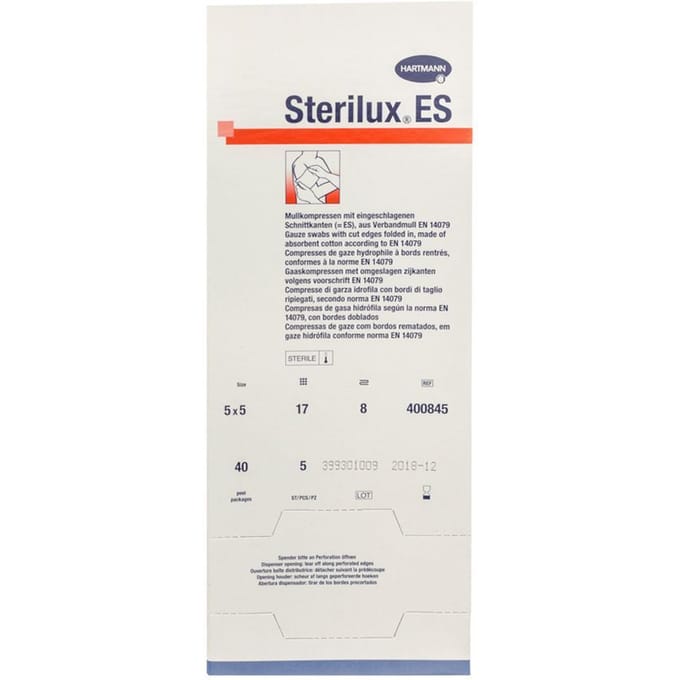 Sterilux Es 5x5cm 8l.st. 40x5 P/s