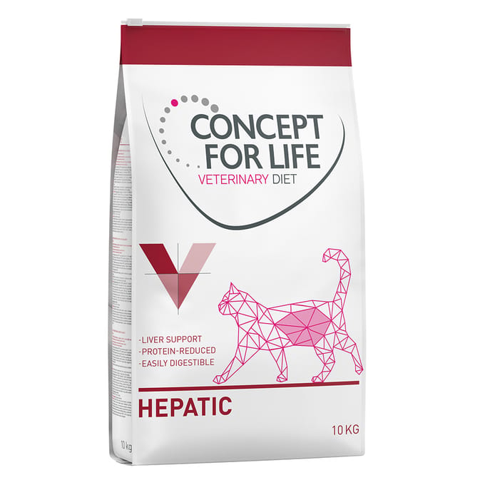 10kg Concept for Life Veterinary Diet Hepatic Kattenvoer Droog