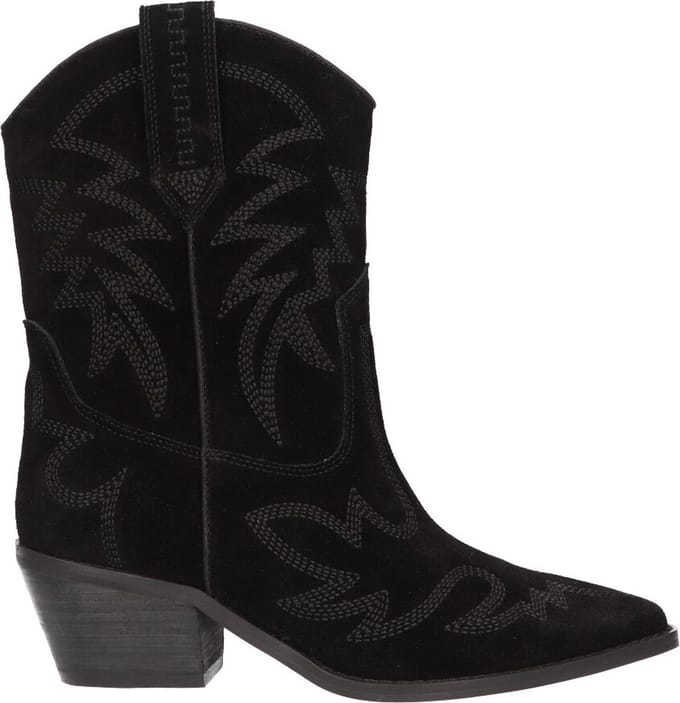 La Strada Western Bootie Zwart Suede - Damesschoenen - Maat - 37