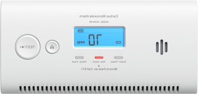 Koolmonoxidemelder - CO-detector - Veilige Woning - 10 Jaar Levensduur - 135 x 65 cm - Wit