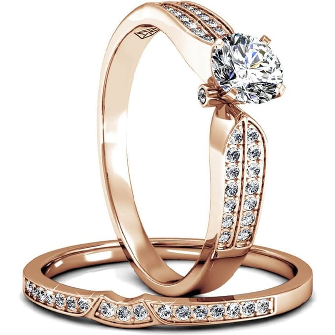Keizerin Ring - Roségoud en Kristal