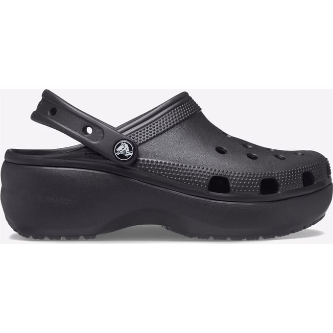 Crocs - Classic Platform Clog Women - Plateauzool Clogs - 37 - 38 - Zwart