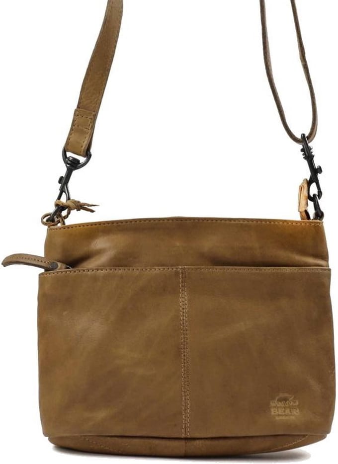 Bear Design Ashley Leren Schoudertas - Taupe