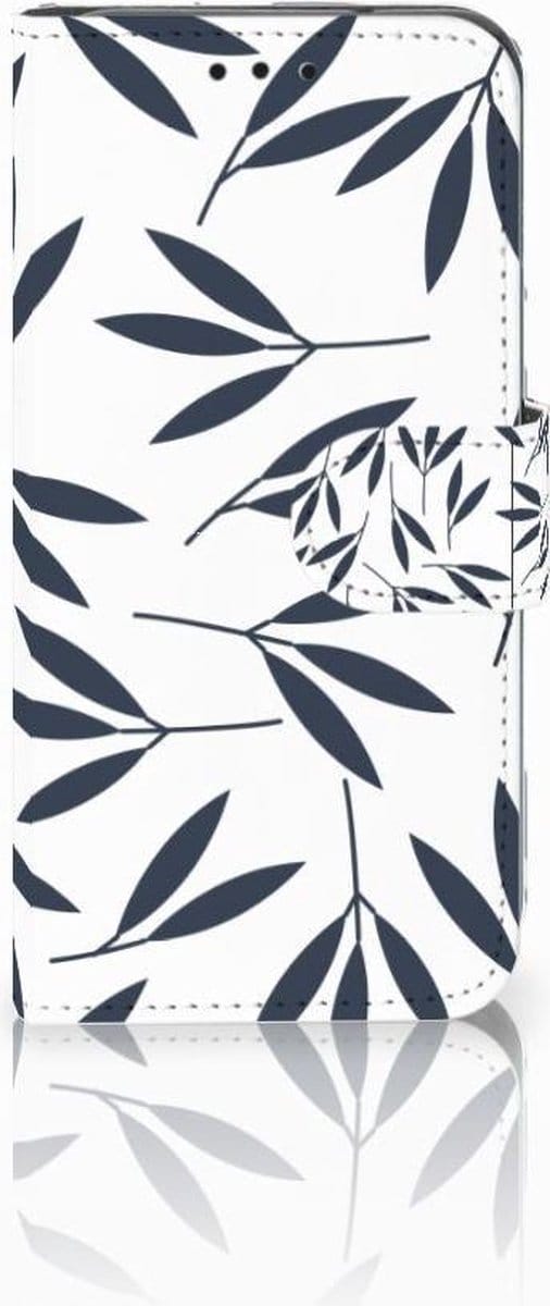 Samsung Galaxy S10e Hoesje Leaves Blue