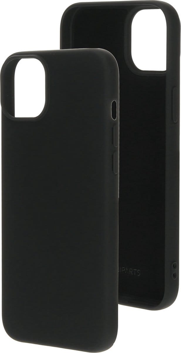 Mobiparts hoesje geschikt voor de Apple iPhone 15 Plus - Siliconen - Zwart