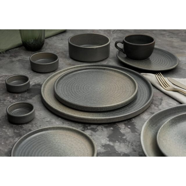 Bonna Dessertbord - Hornfels - Porselein - 16 cm - set van 6