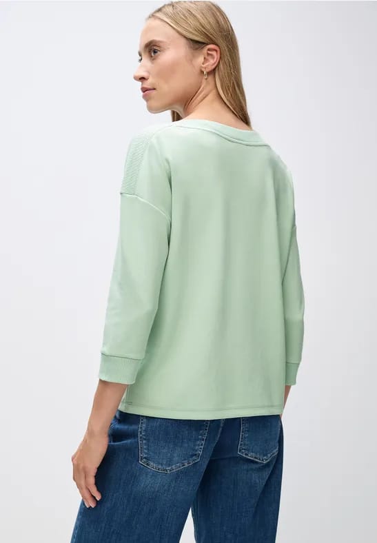 Shirt met boothals