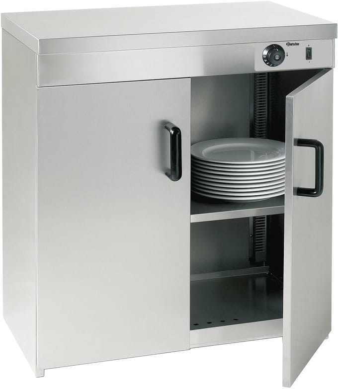 Bartscher Warmhoudkast - RVS - 2 Deuren - Cap. 110-120 Borden - 230V - 750x495x855mm