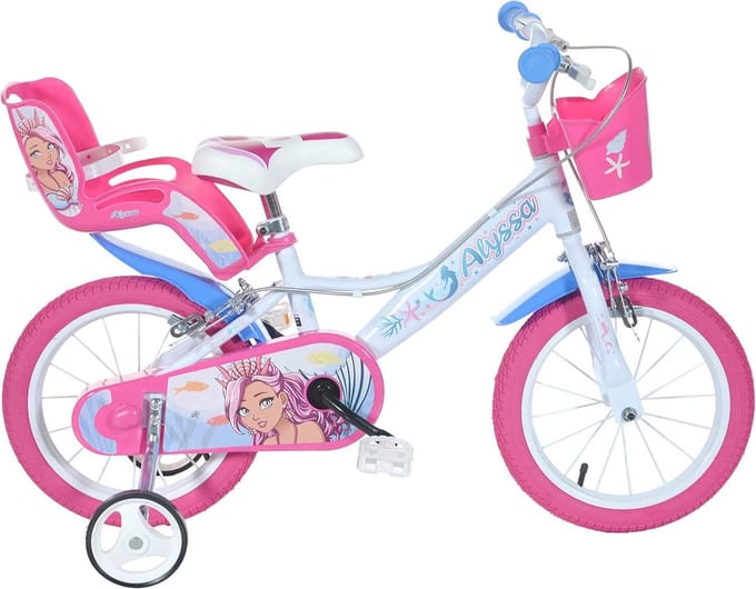 Meisjesfiets - Kinderfiets - Buiten spelen - Lichtgewicht frame - 16 inch - Wit