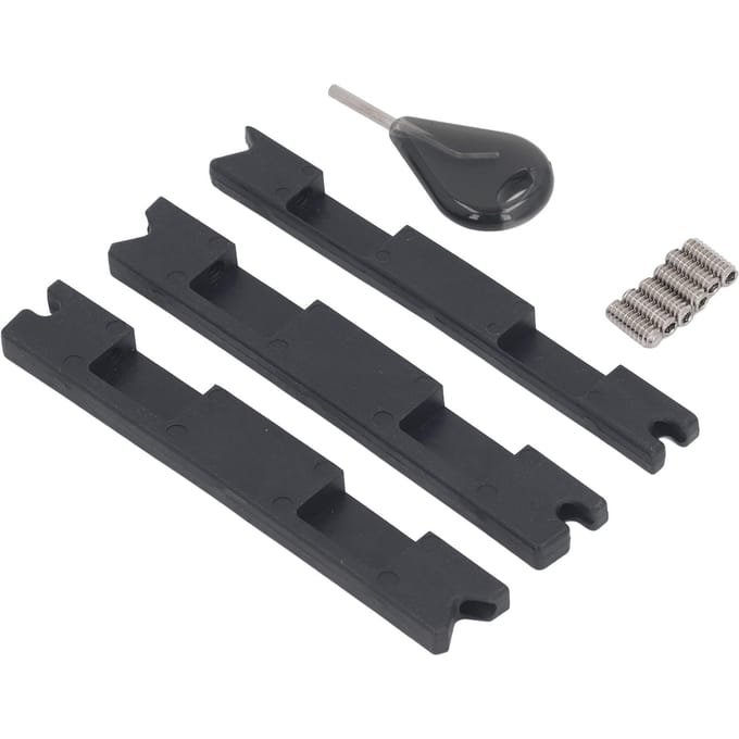 Fin Box Converter Professionele Plastic Surfboard Fin Plug Adapter met Fin Sleutel Schroeven voor FUTURE black