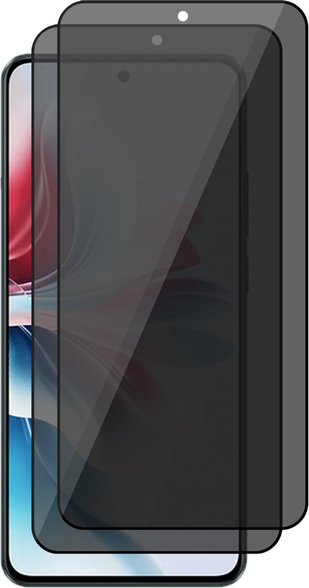 Privacy Screenprotector geschikt voor Oppo Reno 11F - 2x Volledig Dekkend Glas Screen Protector