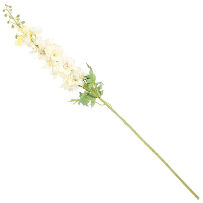 Kunstbloem ridderspoor 94cm beige