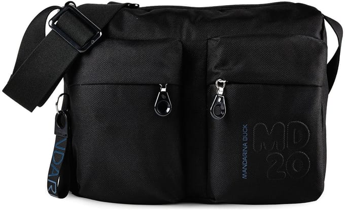 MANDARINA DUCK Schoudertas MD20 Crossover Zip Black Zwart