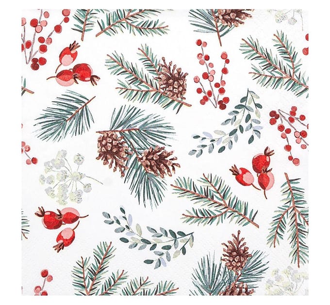 Servet "Winter Botanicals"