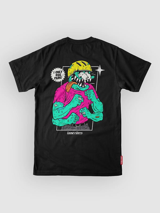Loose Riders Ride Park Tech Tee zwart