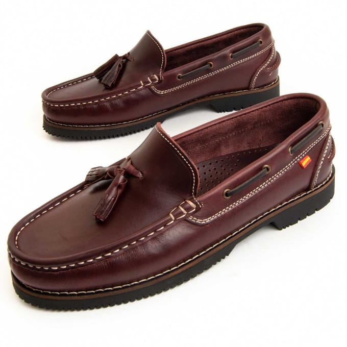 Purapiel Mocassin Pullnauk Bordeaux