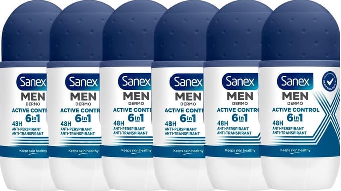6x Sanex Deo Roll-on Men - Dermo Active Control 50ml