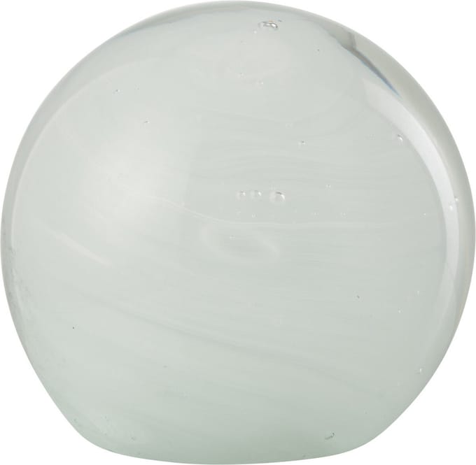 J-Line presse-papier Twister Rond - glas - wit - medium