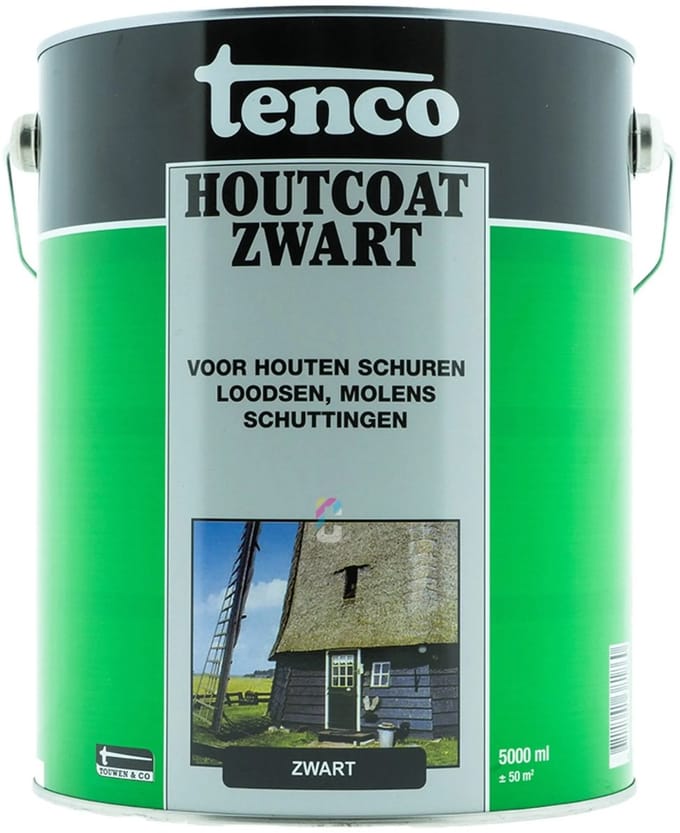 Tenco Houtcoating Zwart - 5 liter