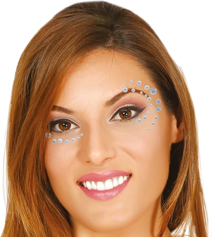 Fiestas Guirca - Plakdiamantjes Zilver rond (per set)