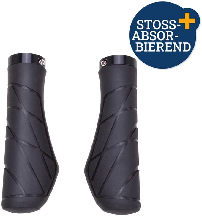 Set Ergo-Grip antislip fietshandvatten 135mm zwart