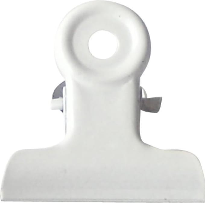 LPC Papierklem Bulldog clip wit - 38 mm -20 stuks