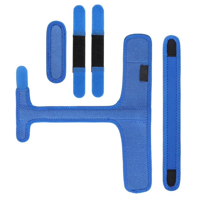 Nouvelle Attelle de Doigt Gâchette Protecteur de Doigt Bleu avec Correcteur de Doigt en Acier blue