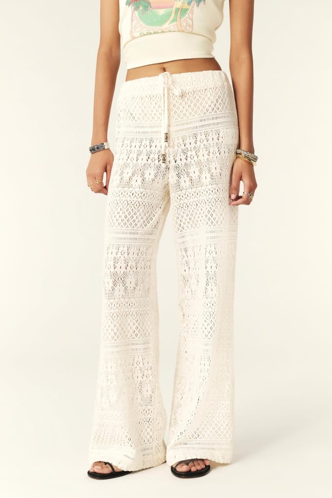 BA&SH Pantalon Banu Ecru Taglia: 42 | Pantaloni Outlet | Donna | Marrone