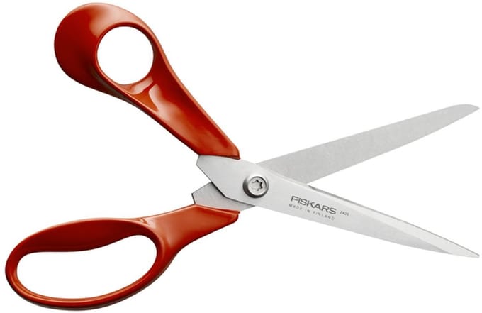 Schaar fiskars classic universeel 21cm links rood