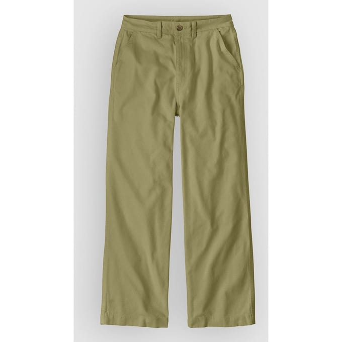 Patagonia Point Reyes Canvas Wide Leg Broek groen