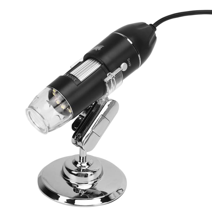 1600X draadloze digitale microscoop, draagbare USB HD-inspectiemicroscoop met standaard voor Android
