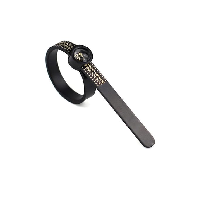 Matthew Studio® Ringmaat Meter - Ringmaat Opmeten - Ringmeter met Vergrootglas - Verstelbaar - Universeel