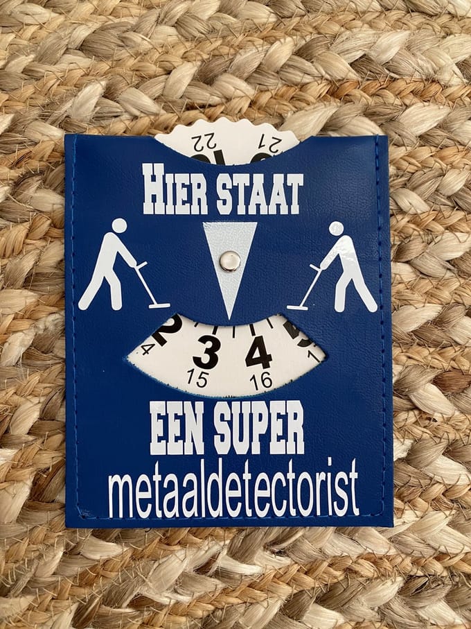 Stijlie kids Parkeerschijf een super metaaldetectorist cadeau
