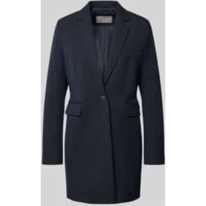 Regular fit longblazer met viscose