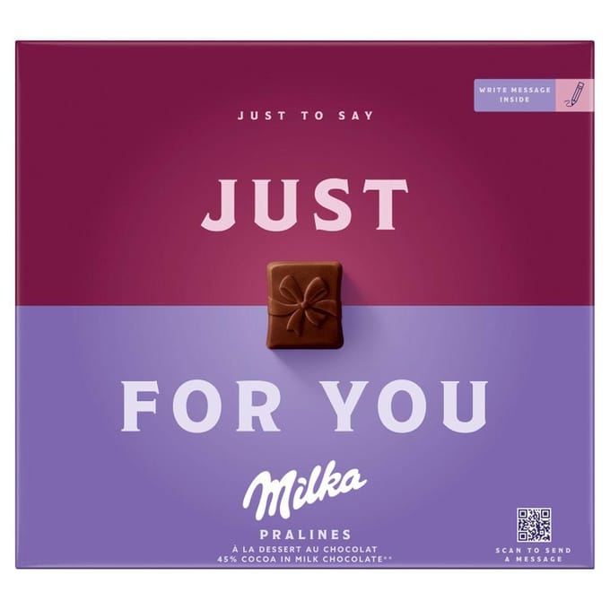 Chocolats au Lait Milka avec Garniture Cacao 110 g