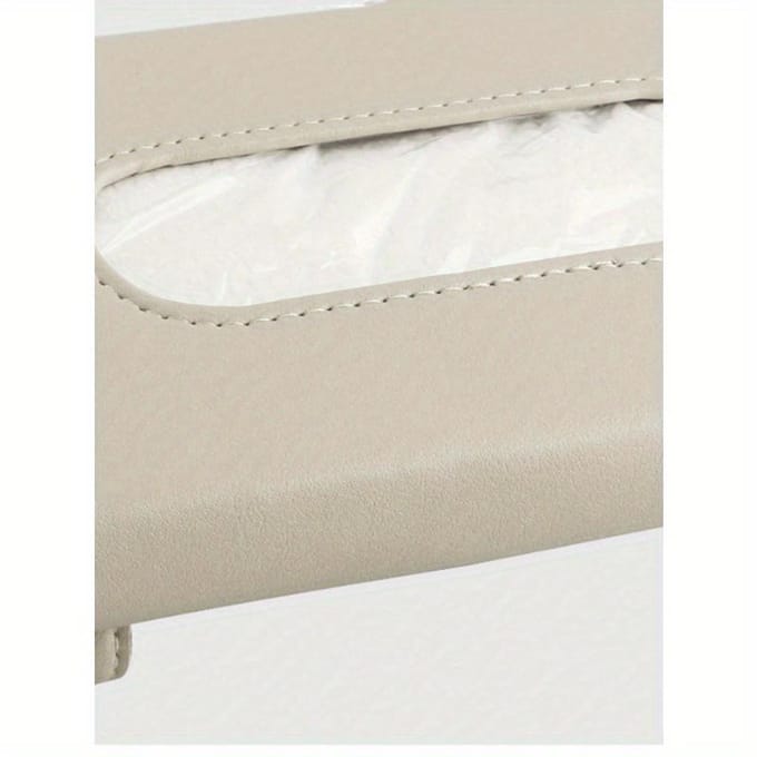 1 stuks PU Auto Zonneklep Tissuehouder one-size zwart